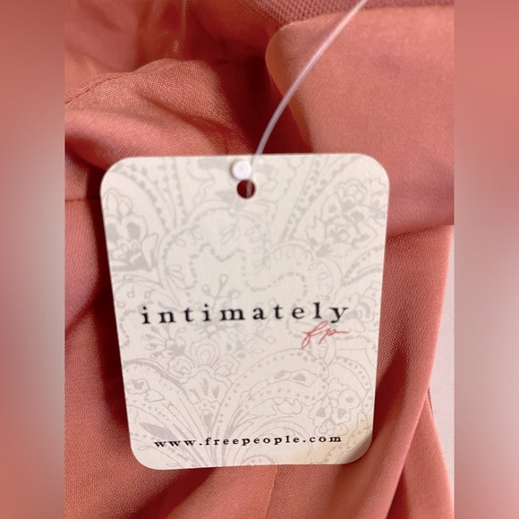 NWT Free People -Peach City Cool Midi Chemise/dress Adjustable straps  M - Picture 11 of 14